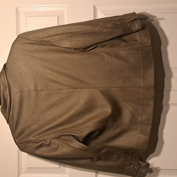 NWT Tanjay size 6  Three button navy green faux Woman's jacket 👌 - Picture 9 of 12